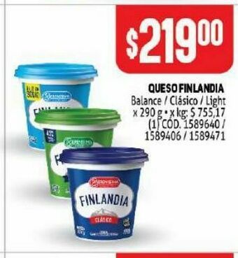Makro Queso finlandia oferta