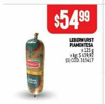 Makro Leberwurst piamontesa oferta