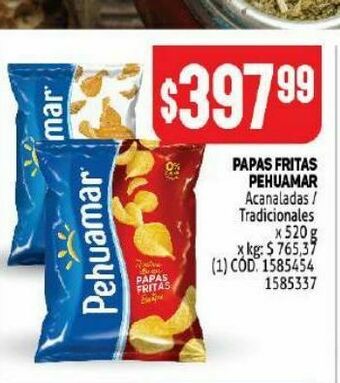Makro Papas fritas pehuamar oferta