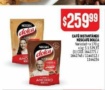 Makro Cafe instantaneo nescafé dolca oferta