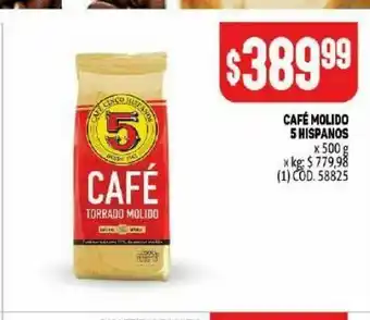Makro Cafe molido 5 hispanos oferta