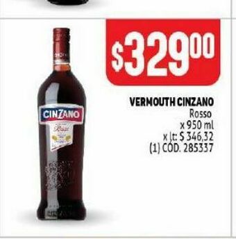 Makro Vermouth cinzano oferta