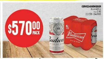 Makro Cerveza budweiser oferta