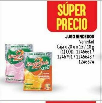 Makro Jugo rindedos oferta