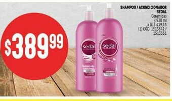 Makro Shampoo/ acondicionador sedal oferta