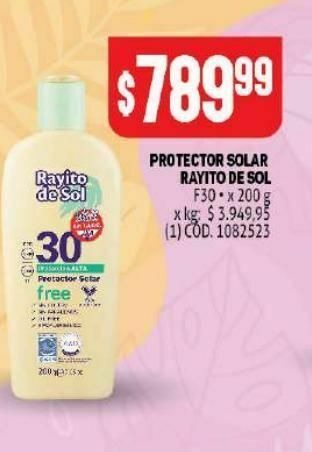 Makro Protector solar rayito de sol oferta