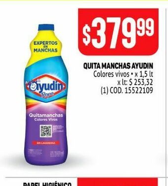 Makro Quitamanchas ayudin oferta