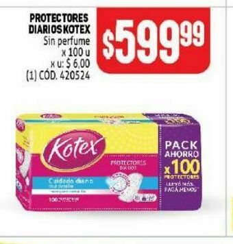 Makro Protectores diarios kotex oferta