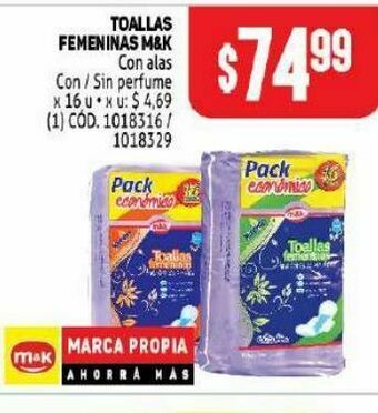 Makro Toallas femeninas m&k oferta
