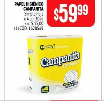Makro Papel higiénico campanita oferta