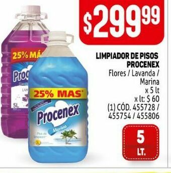Makro Limpiador de pisos procenex oferta