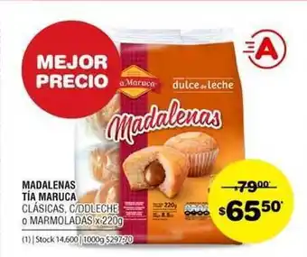 Atomo Conviene Madalenas Tía Maruca Clásica C Ddleche O Marmoladas x 220g oferta