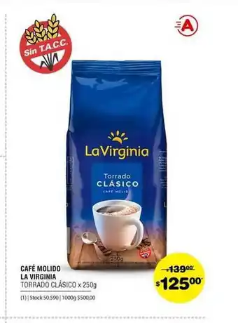 Atomo Conviene Café Molido La Virginia Torrado Clásico x 250g oferta