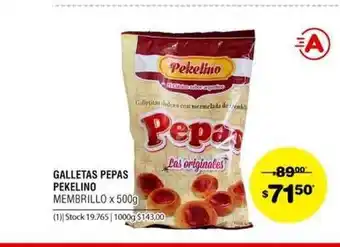 Atomo Conviene Pepas Galletas Pekelino Membrillo x 500g oferta