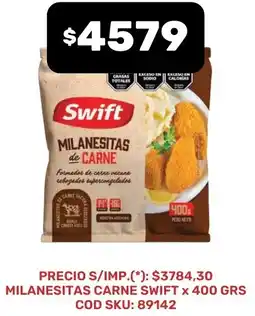 Supermercados Yaguar Swift milanesitas carne oferta