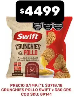Supermercados Yaguar Swift crunchies pollo oferta