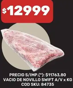 Supermercados Yaguar Swift vacio de novillo a/v oferta