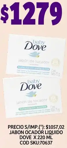 Supermercados Yaguar Dove jabon ocador liquido oferta