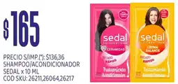 Supermercados Yaguar Sedal shampoo/acondicionador oferta
