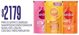 Supermercados Yaguar Sedal shampoo/acondicionador d/p oferta
