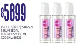 Supermercados Yaguar Sedal serum luminous oferta