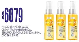 Supermercados Yaguar Sedal crema tratamiento serum/oleo toque de seda oferta