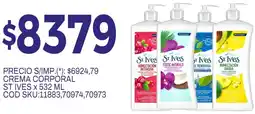 Supermercados Yaguar St ives crema corporal oferta