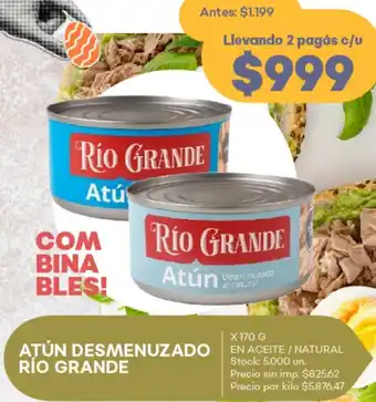 Supermercados Tadicor Río grande atún desmenuzado oferta