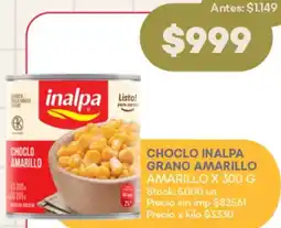 Supermercados Tadicor Inalpa choclo grano amarillo amarillo oferta