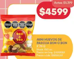 Supermercados Tadicor Bon o bon mini huevos de pascua oferta