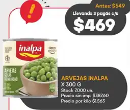 Supermercados Tadicor Inalpa arvejas oferta