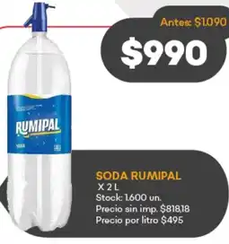 Supermercados Tadicor Rumipal soda oferta