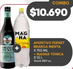 Supermercados Tadicor Branca menta aperitivo fernet oferta