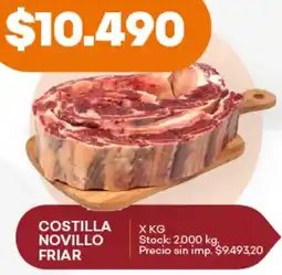 Supermercados Tadicor Costilla novillo friar oferta