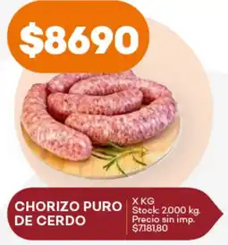 Supermercados Tadicor Chorizo puro de cerdo oferta