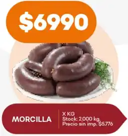 Supermercados Tadicor Morcilla oferta