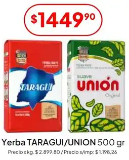 Hergo Taragui/union yerba oferta