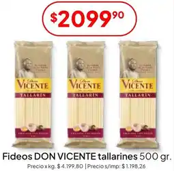Hergo Don vicente fideos tallarines oferta
