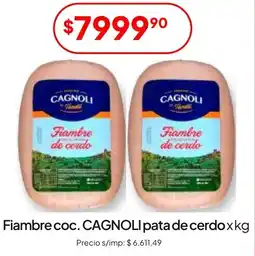 Hergo Cagnoli fiambre coc. pata de cerdo oferta