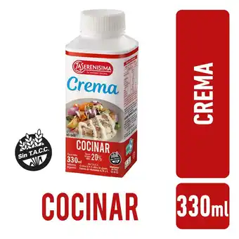 Walmart Crema Para Cocinar La Serenisima 330cm3 oferta