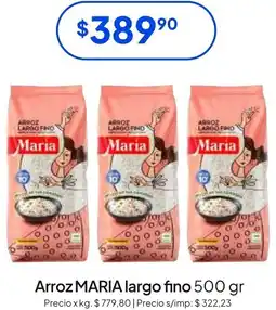 Hergo Maria arroz largo fino oferta