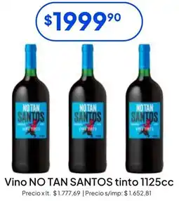 Hergo No tan santos vino tinto oferta
