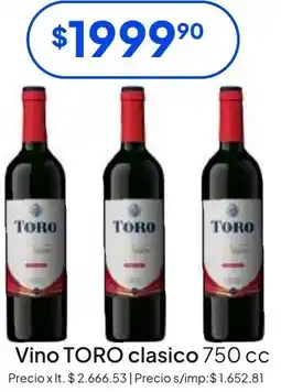 Hergo Toro vino clasico oferta