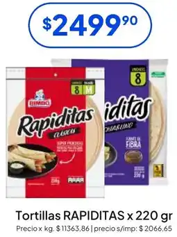 Hergo Rapiditas tortillas oferta