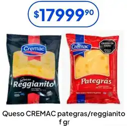 Hergo Cremac queso pategras/reggianito oferta