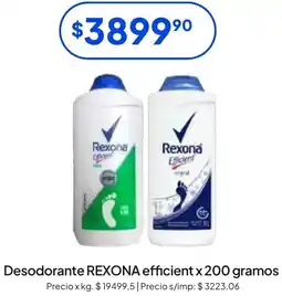 Hergo Rexona desodorante efficient oferta
