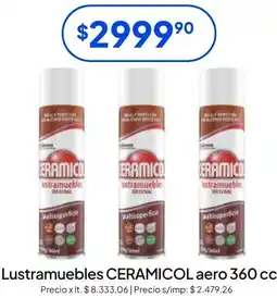 Hergo Ceramicol lustramuebles aero oferta