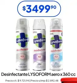 Hergo Lysoform desinfectante aero oferta