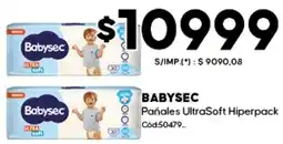 Diarco Babysec pañales ultrasoft hiperpack oferta