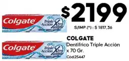 Diarco Colgate dentifrico triple acción oferta